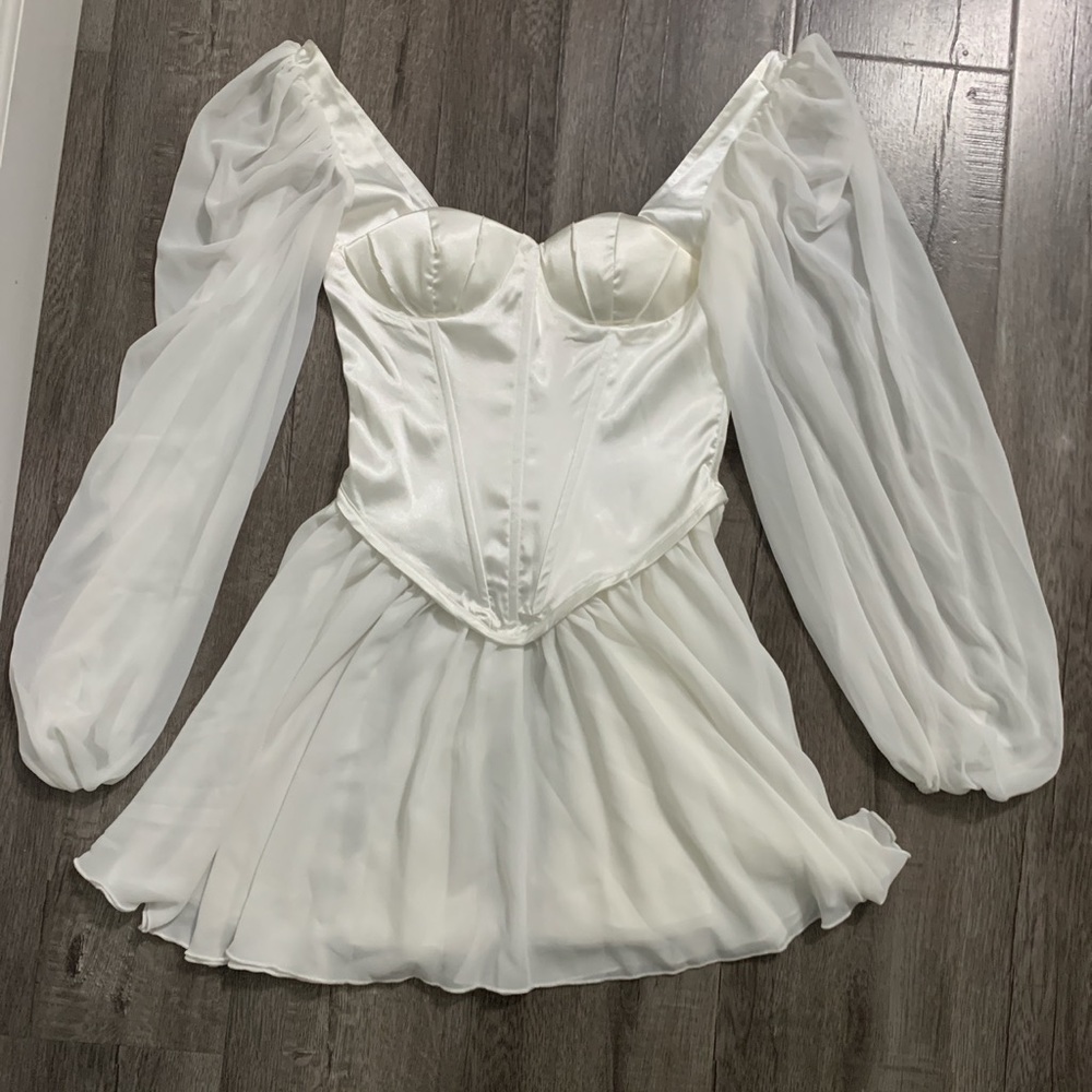 MISSORD white corset dress - Picture 4 of 4